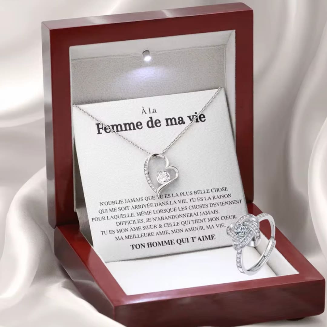 Collier en coeur personnalisé