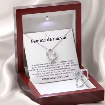 Collier en coeur personnalisé