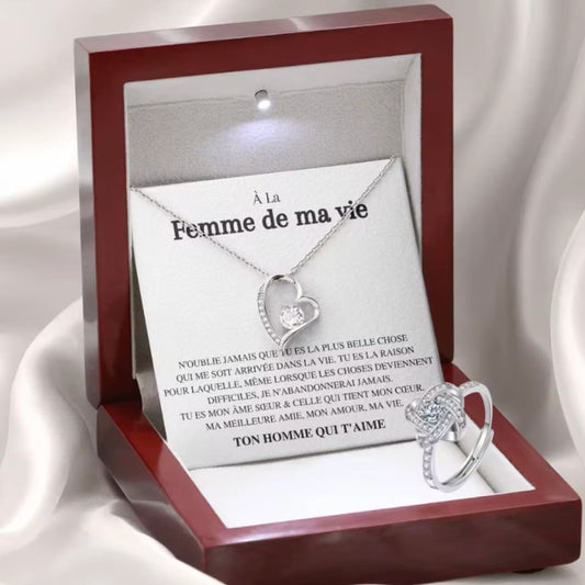 Collier en coeur personnalisé