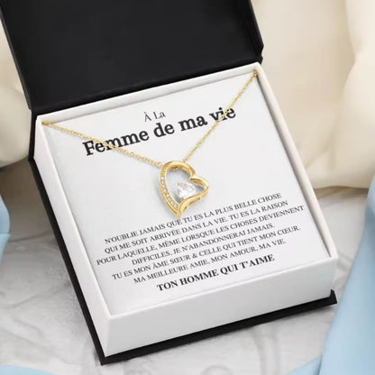 Collier en coeur personnalisé