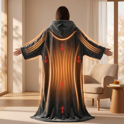 VARMA™ – Couverture chauffante en velours & sherpa