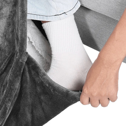 VARMA™ – Couverture chauffante en velours & sherpa