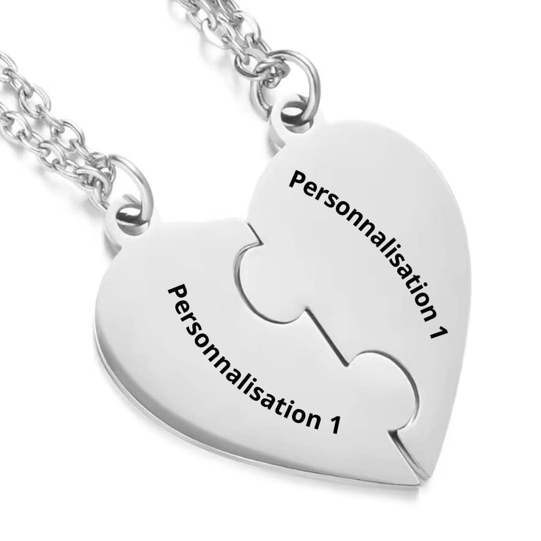 Collier Amour éternel gravé