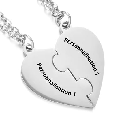 Collier Amour éternel gravé