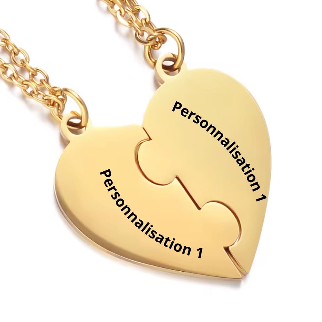 Collier Amour éternel gravé