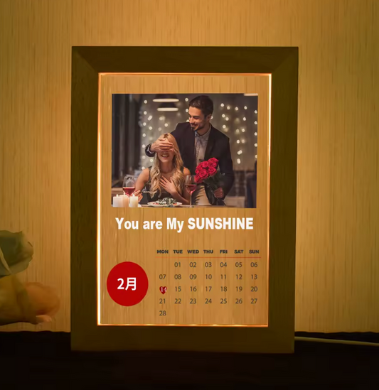 Cadre photo en bois personnalisé